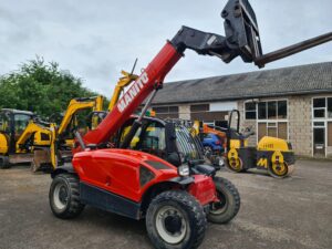 2015 Manitou MT625H Comfort Telehandler, 55 KW Engine, A/C, 4 wheel drive, 4 wheel steer, 2 speed hydrostatic transmission, Joystick controls, only 3513 hours.-image